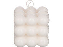 Свеча шарики без отдушки, белый