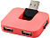 USB Hub Gaia на 4 порта, розовый