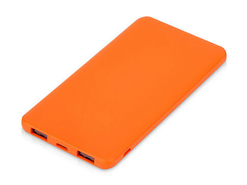 Подарочный набор c блокнотом С3, ручкой и повербанком 5000 mAh, оранжевый