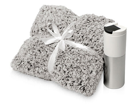 Подарочный набор с пледом и термокружкой Хюгге