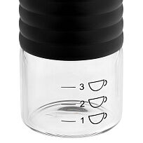 Портативная кофемолка Moxie, серебристо-черная