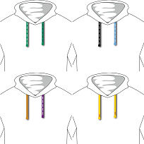 Вязаный шнурок в капюшон на заказ Tape