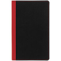 Ежедневник Nice Twice, недатированный, черный с красным