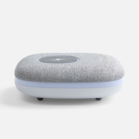 Bluetooth-колонка с беспроводной зарядкой и подсветкой Terrafonic, серая