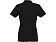 Женское поло Helios с коротким рукавом, черный