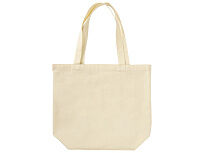 Сумка с широким дном и боками, натуральный