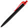 Ручка шариковая Prodir QS01 PRT-P Soft Touch, черная с красным