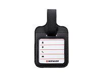 Бирка для багажа WENGER, черная, полиуретан, 9 x 14 x 1 см