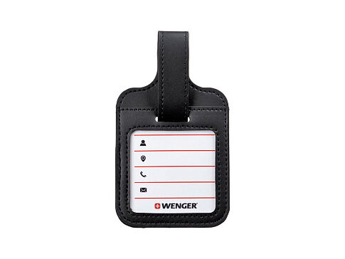 Бирка для багажа WENGER, черная, полиуретан, 9 x 14 x 1 см Бирка для багажа WENGER, черная, полиуретан, 9 x 14 x 1 см