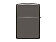 Зажигалка ZIPPO Classic с покрытием Black Ice, латунь/сталь, чёрная, глянцевая, 38x13x57 мм