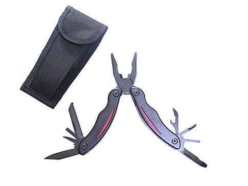 Мультитул Stinger, 105x50 мм, 9 функций, сталь/пластик, чёрно-красный, в комплекте нейлоновый чехол Мультитул Stinger, 105x50 мм, 9 функций, сталь/пластик, чёрно-красный, в комплекте нейлоновый чехол