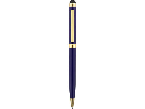 Ручка шариковая Голд Сойер со стилусом, синий