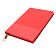 Блокнот A5 Shell в мягком переплёте c металлической биркой, красный
