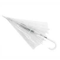 Зонт-трость Klar с прозрачным куполом, белый