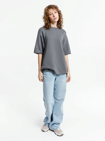 Джемпер с коротким рукавом Siluetti Volumica, серый