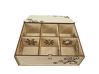 Набор новогодних шаров, 6 шт.