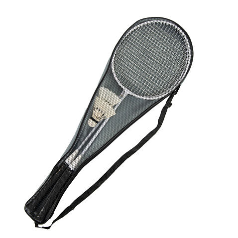 Набор для бадминтона в чехле: 2 ракетки, 2 волана, длина 67 см, нетканый материал, металл, пластик Набор для бадминтона в чехле: 2 ракетки, 2 волана, длина 67 см, нетканый материал, металл, пластик
