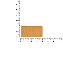 Лейбл кожаный Tuken, S, бежевый