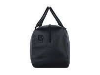 Сумка дорожная BUGATTI Clark, чёрная, воловья кожа/полиэстер, 45х20х27,5 см, 24 л