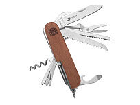 Нож перочинный Stinger, 89 мм, 15 функций, материал рукояти: древесина сапеле