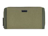 Кошелёк женский BUGATTI Sina, зеленый, воловья кожа/полиэстер, 19х3х11 см