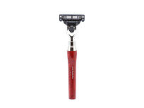 Бритвенный набор Mondial: станок MACH3, помазок, подставка; корень шиповника