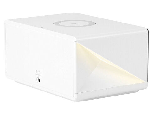 Часы с беспроводным зарядным устройством Rombica Timebox 2, белый