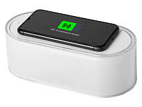 Ночник с беспроводной зарядкой и RGB подсветкой Miracle, 15 Вт, белый (Р)