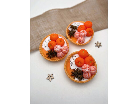 Мыло ручной работы Тарталетка с мандаринами