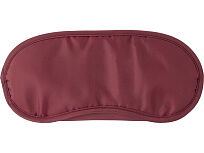 Маска для глаз Travel из нейлона (190T) с двойными резинками, бордовый