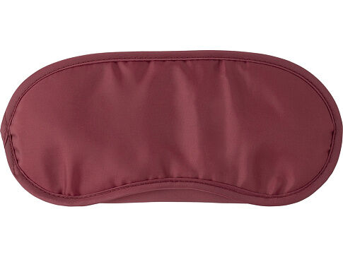Маска для глаз Travel из нейлона (190T) с двойными резинками, бордовый