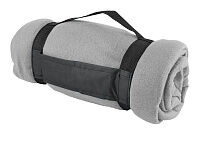 Подарочный набор с термосом и пледом Serenity, белый/серый