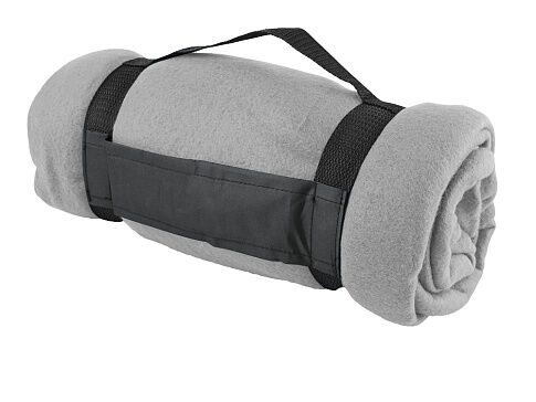 Подарочный набор с термосом и пледом Serenity, белый/серый