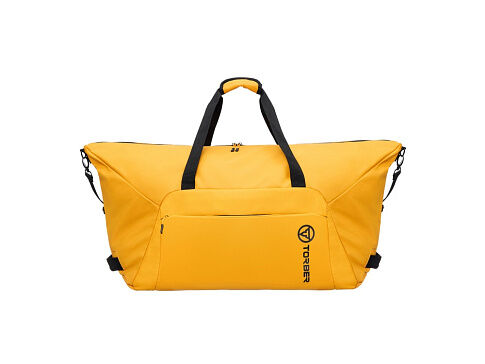 Сумка дорожная TORBER MOBI, желтая, полиэстер 900D с PU покрытием, 65 х 37 х 34 см