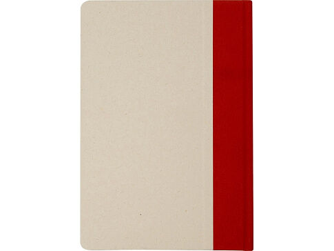 Liliana блокнот формата А5 в твердой обложке из пластика из сахарного тростника - красный кирпичный