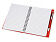 Блокнот Контакт с ручкой, красный