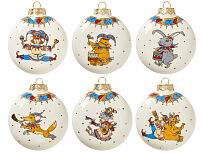 Набор новогодних игрушек, 6 шт