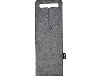 Felta Мешок для вина из переработанного фетра, сертифицированного согласно GRS, емкостью 75 мл - средне-серый