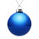 Елочный шар Finery Gloss, 10 см, глянцевый синий