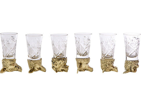 Подарочный набор Русская охота, темно-коричневый/молочный