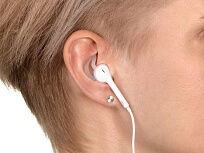 Беспроводные наушники Get Up с чехлом, белый