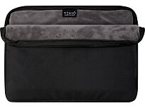 Чехол Rise для ноутбука с диагональю экрана 15,6 дюйма, изготовленный из переработанных материалов согласно стандарту GRS - сплошной черный