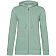 Толстовка на молнии с капюшоном женская BNC Inspire (Organic), серо-зеленая