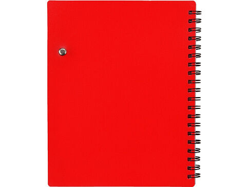 Блокнот Контакт с ручкой, красный