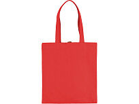 Cумка Clip из хлопка 340 г/м2 с застежкой из экокожи, красный