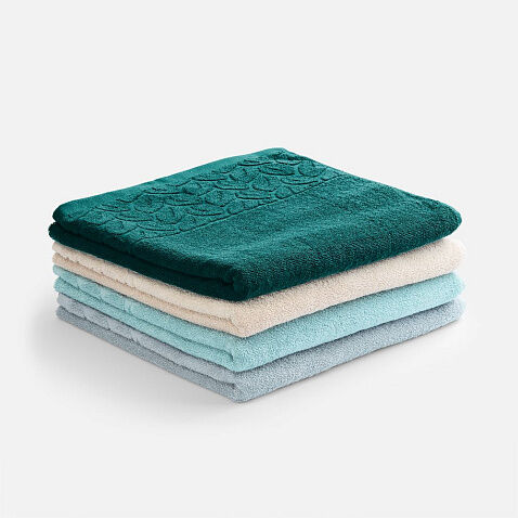 Полотенце махровое Hoya, среднее, темно-серое