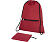 Складной рюкзак со шнурком Coss, heather dark red