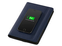 Органайзер с функцией беспроводной зарядки Manner, 5000 mah, темно-синий