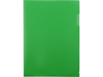 Папка- уголок, для формата А4, плотность 180 мкм, зеленый матовый