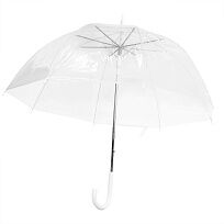 Зонт-трость Klar с прозрачным куполом, белый